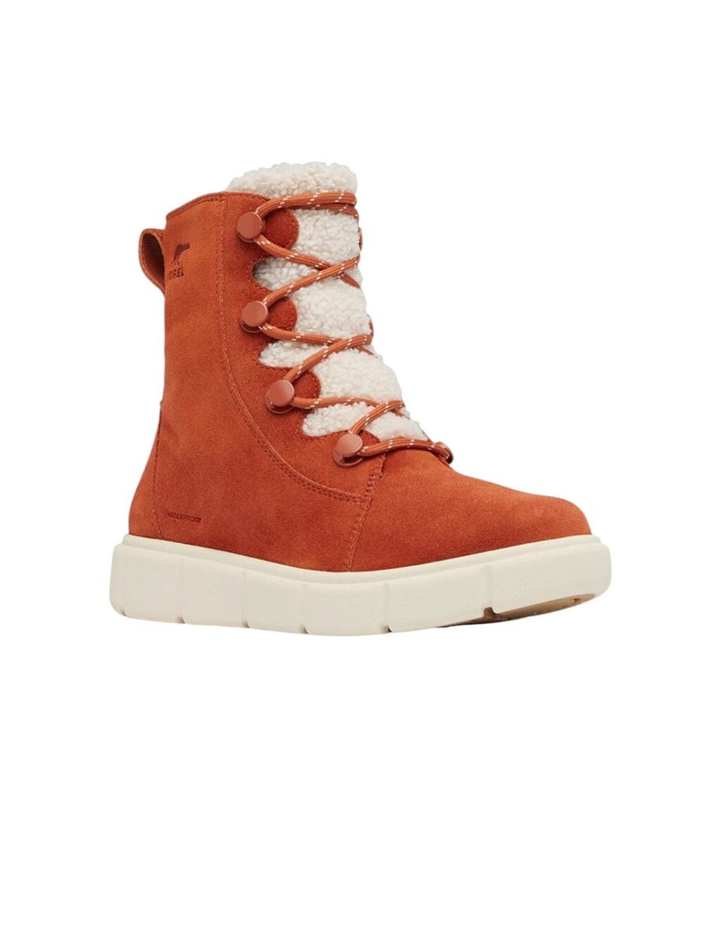 <<Sorel Explorer III Joan Cozy Waterproof Suede Orange Boots – Sz 8